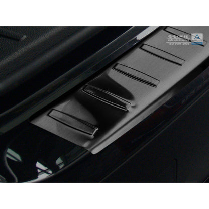 Schwarz Edelstahl Heckstoßstangenschutz passend für BMW X3 F25 2010-2014 incl. M-Sport 'Ribs'