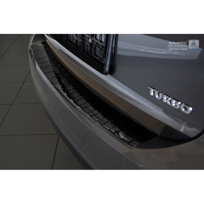 Schwarz Edelstahl Heckstoßstangenschutz passend für Opel Insignia B Sportstourer 2017- & FL 2020- 'Ribs'