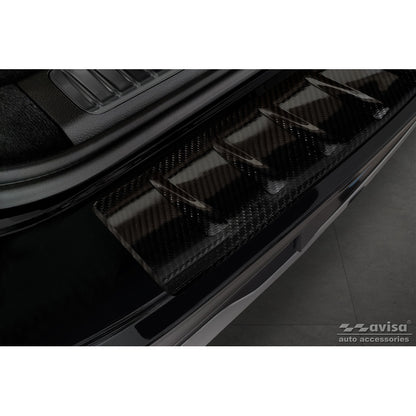 Echtes 3D Karbon Heckstoßstangenschutz passend für Mercedes EQS SUV (X296) 2022- 'Ribs'
