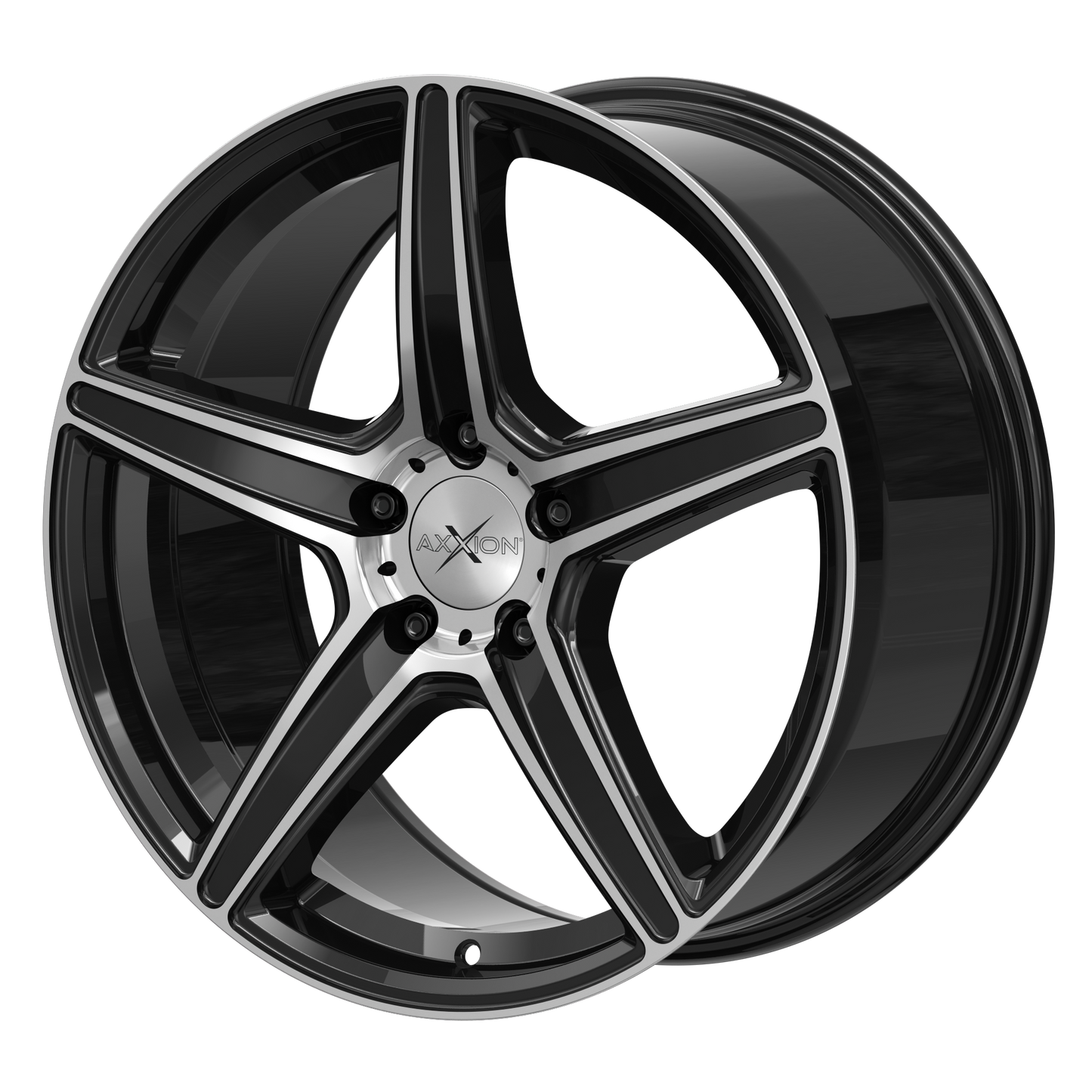 AXXION Felge AX7 Schwarz Hochglanzpoliert