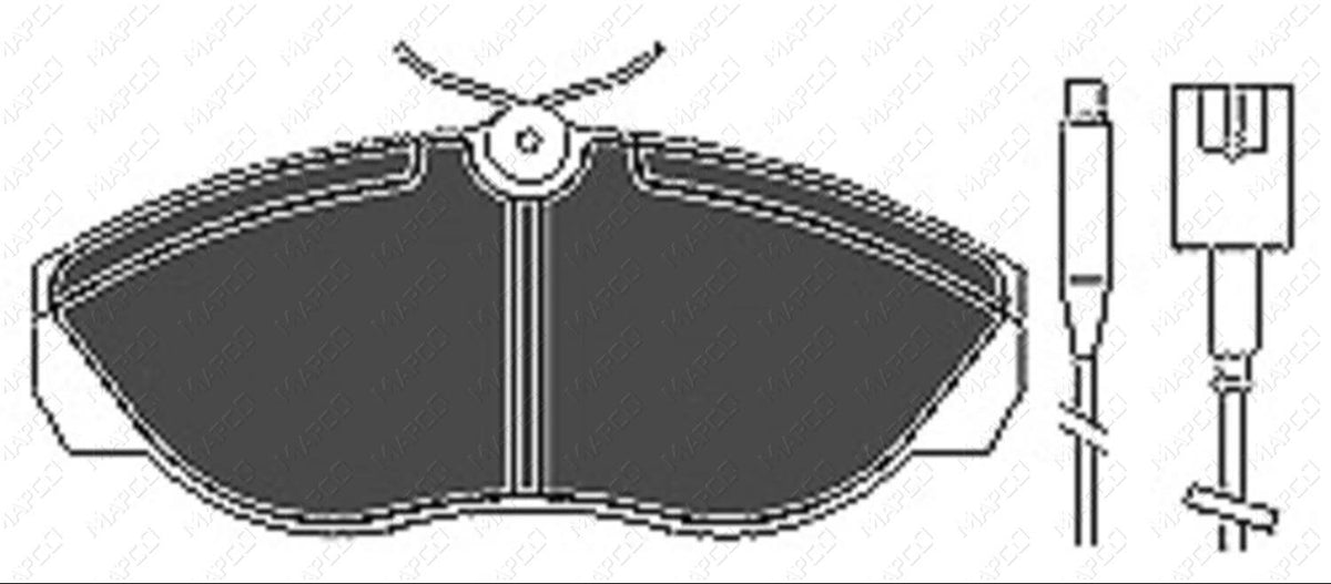 MAPCO Bremsbelagsatz, Scheibenbremse Vorderachse  6433