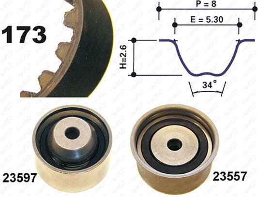 MAPCO Zahnriemensatz 73540