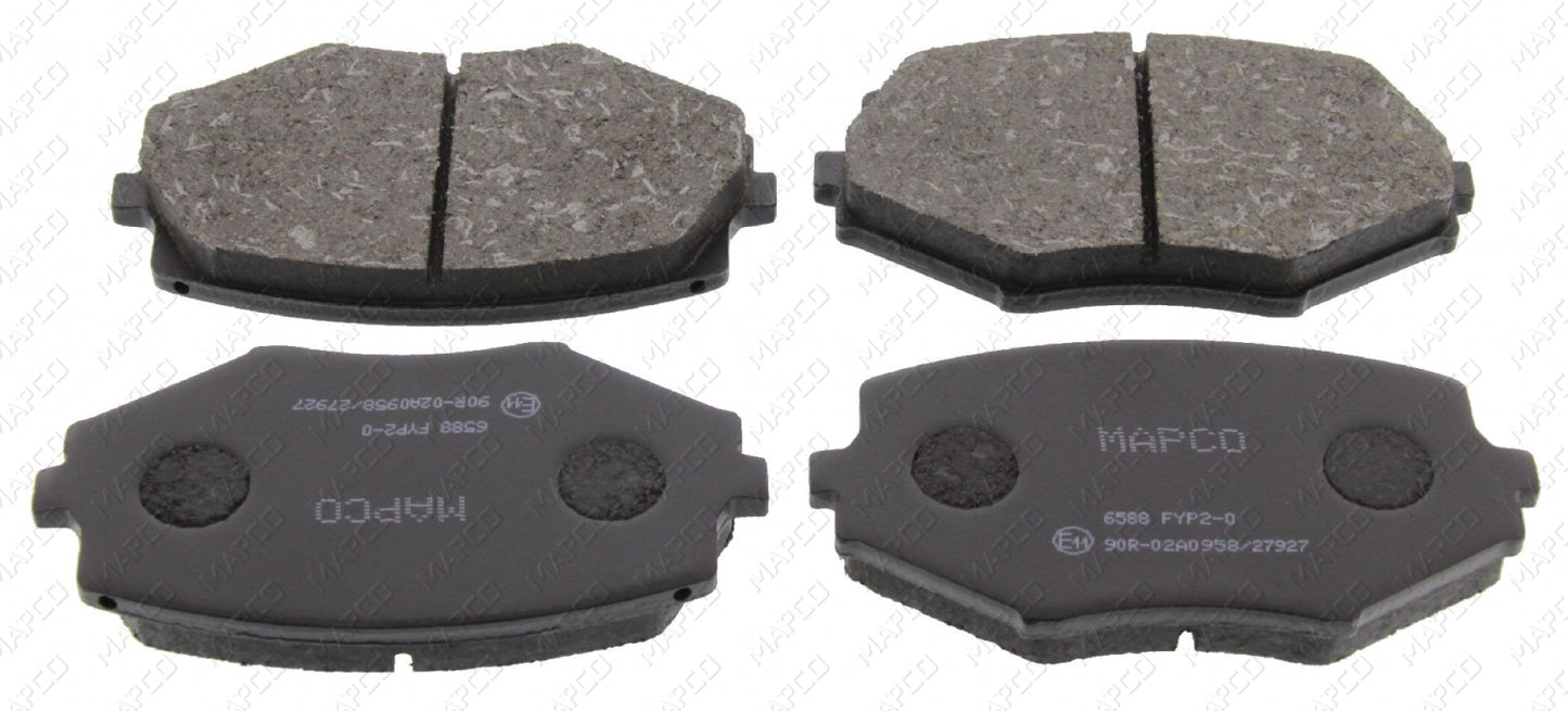 MAPCO Bremsbelagsatz, Scheibenbremse Vorderachse  6588