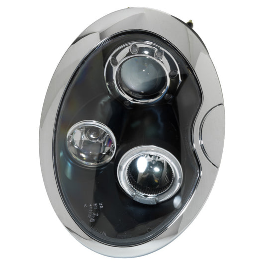 Satz Frontscheinwerfer passend für BMW New Mini R50-R53 2001-2006 - Schwarz - inkl. Standlichtringen