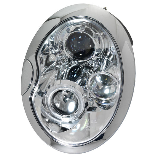 Satz Frontscheinwerfer passend für BMW New Mini R50-R53 2001-2006 - Chrom - inkl. Standlichtringen