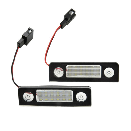 Satz Passform LED Nummerschildbeleuchtung passend für Skoda Octavia & Roomster 2004-2013