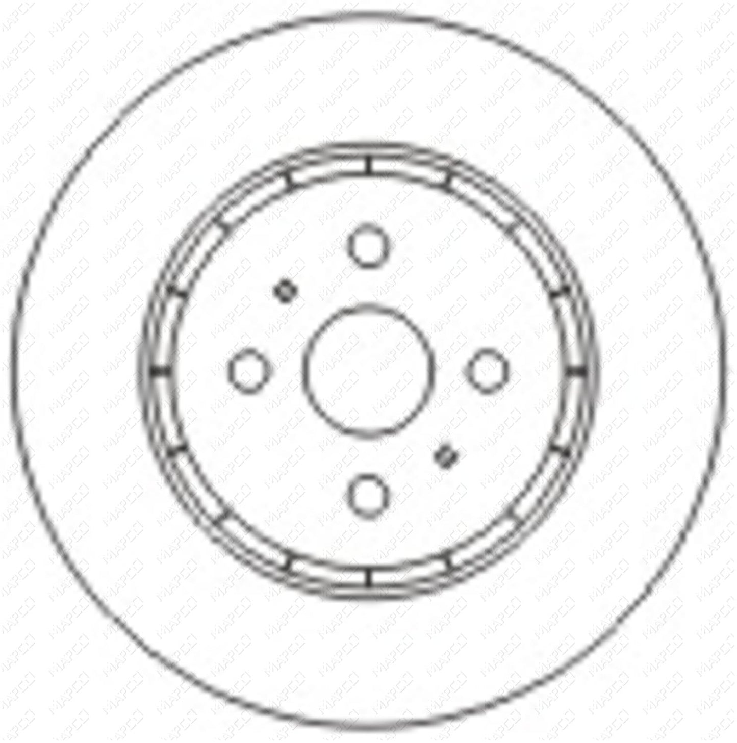 MAPCO Bremsscheibe Vorderachse  15572