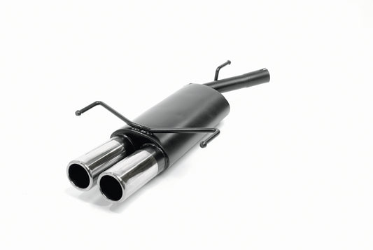 Novus Edelstahl Sportauspuff für Opel Corsa C 2x76mm