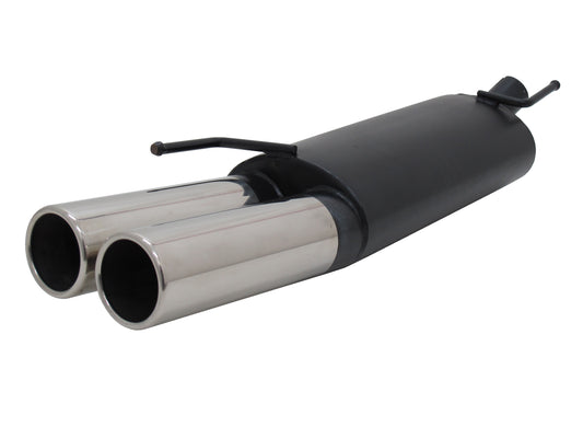 Novus Edelstahl Sportauspuff für VW Golf 3 / VW Golf 4 Cabrio 2x90mm