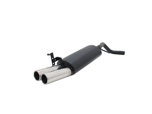 Novus Edelstahl Sportauspuff für VW Polo 9N / 9N3 2x76mm