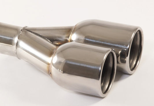 Friedrich Motorsport Endrohr 2x90mm rund gebördelt versetzt