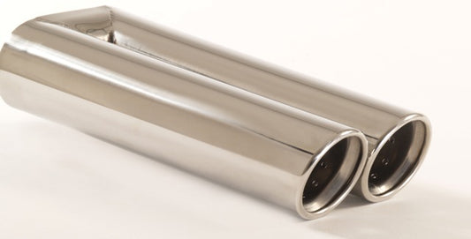 Friedrich Motorsport Endrohr 2x80mm rund gebördelt abgeschrägt