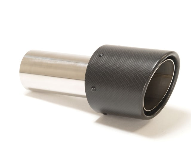 Friedrich Motorsport Endrohr 100mm rund Carbon abgeschrägt schwarz (Aufpreis)
