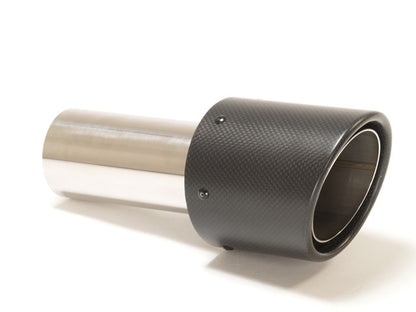 Friedrich Motorsport Endrohr 100mm rund Carbon abgeschrägt schwarz (Aufpreis)