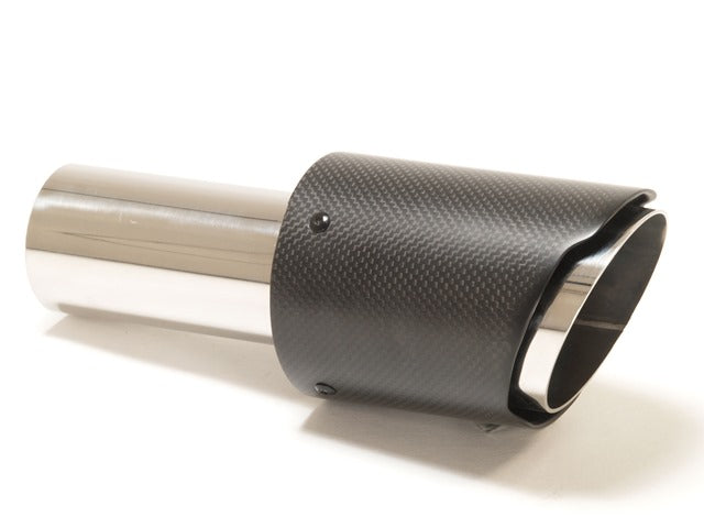 Friedrich Motorsport Endrohr 90mm rund Carbon scharf abgeschrägt schwarz