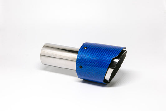 Friedrich Motorsport Endrohr 100mm rund Carbon scharf blau glänzend (Aufpreis)