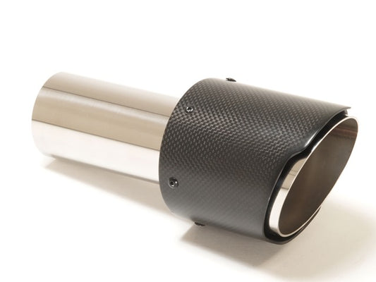 Friedrich Motorsport Endrohr 100mm rund Carbon scharf abgeschrägt schwarz