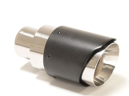 Friedrich Motorsport Endrohr 100mm rund Carbon breite Kante schwarz (Aufpreis)