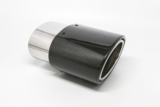 Friedrich Motorsport Endrohr 120x175mm oval Carbon seitlich abgeschrägt rechts, schwarz