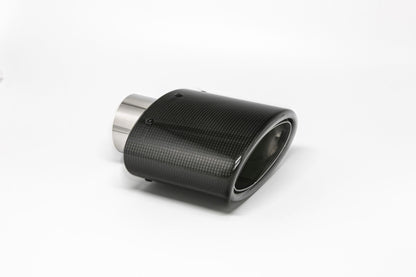 Friedrich Motorsport Endrohr 82x152mm oval Carbon abgeschrägt schwarz