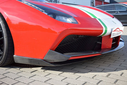Friedrich Motorsport Frontflaps in Sichtcarbon Ferrari 488 GTB