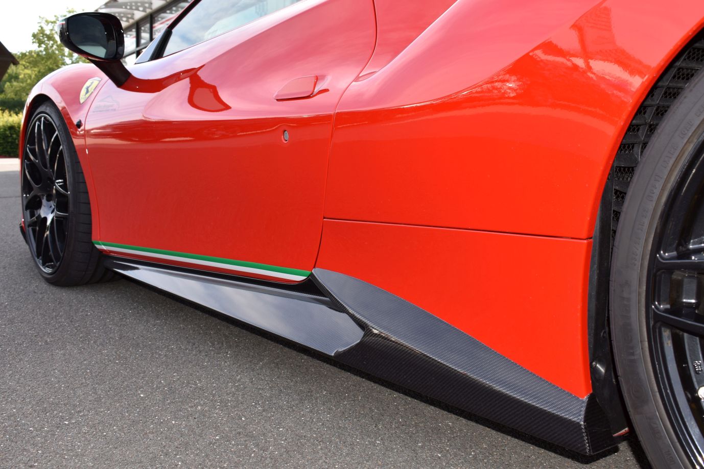 Friedrich Motorsport Seitenschweller (Satz) in Sichtcarbon Ferrari 488 GTB