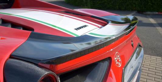 Friedrich Motorsport Heckspoilerlippe in Sichtcarbon Ferrari 488 GTB + Spider