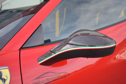 Friedrich Motorsport Spiegelgehäuse komplett in Sichtcarbon Ferrari 488 GTB
