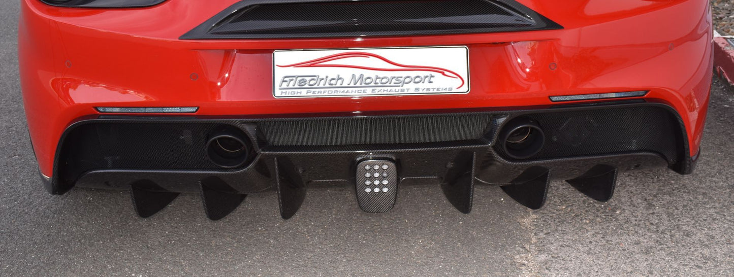 Friedrich Motorsport Diffusor-Finnen in Sichtcarbon Ferrari 488 GTB