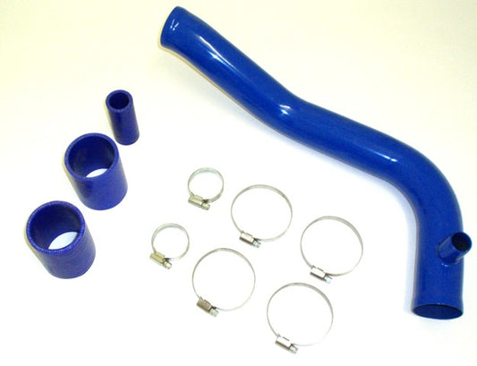 Friedrich Motorsport Ladedruckrohr mit Anschluss für Pop-Off blau beschichtet