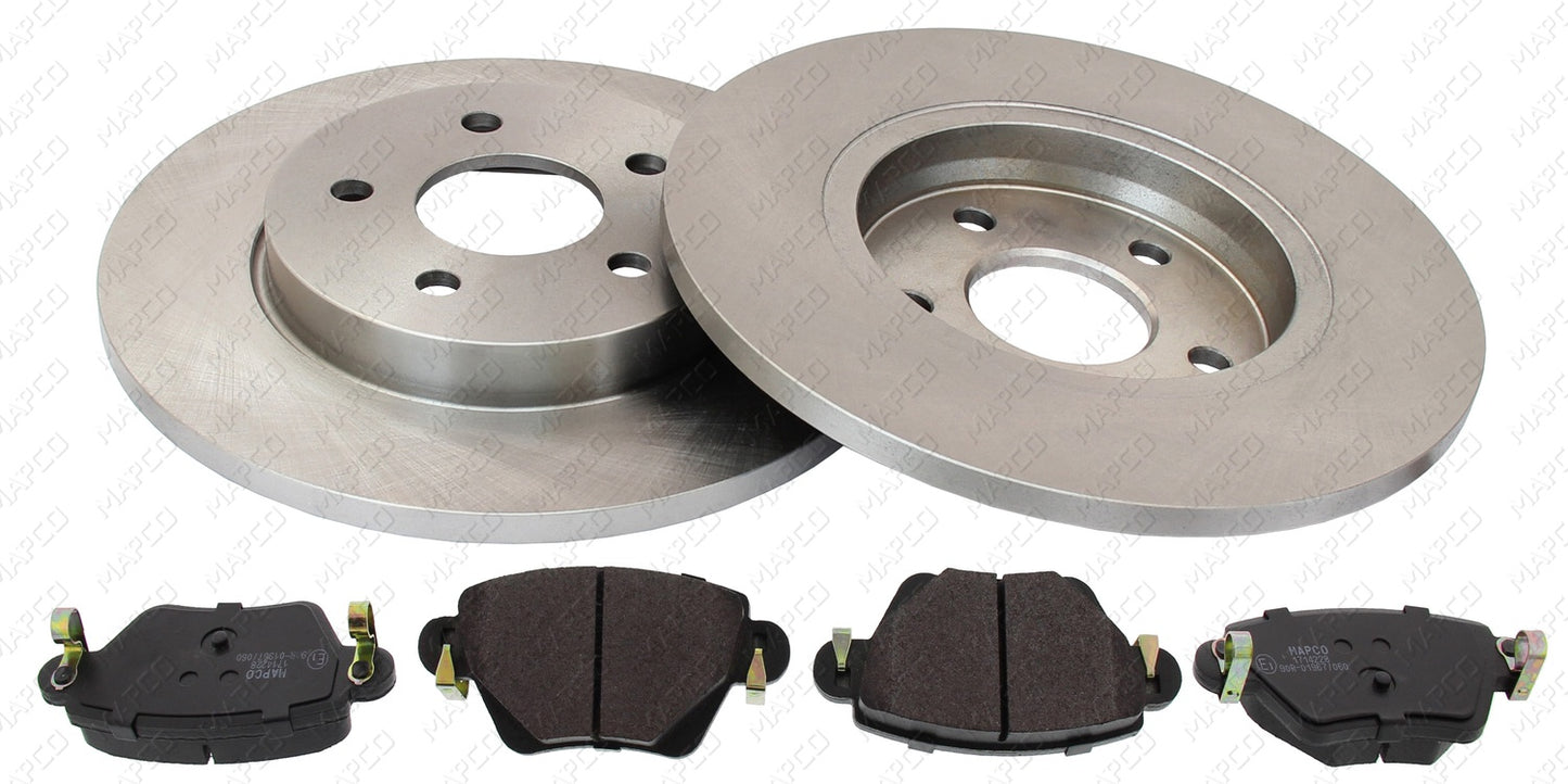 MAPCO Bremsensatz, Scheibenbremse Hinterachse  Satz  47670