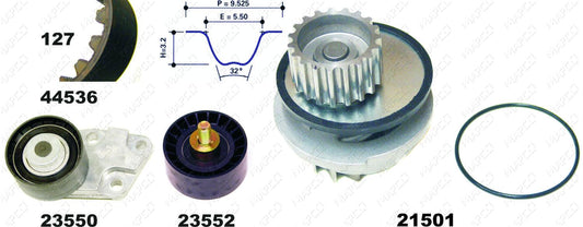 MAPCO Wasserpumpe + Zahnriemensatz 41536