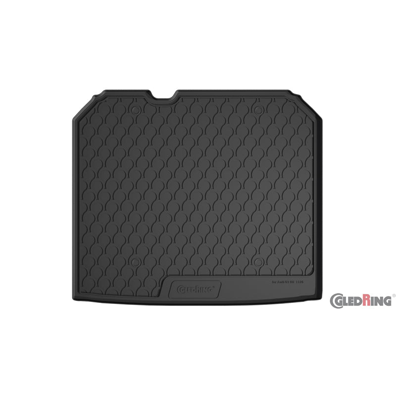 Rubbasol (Gummi) Kofferraumwanne passend für Audi Q3 2011-2018 (Höhe Ladeboden + Gepäckraumpaket inkl. Netz)