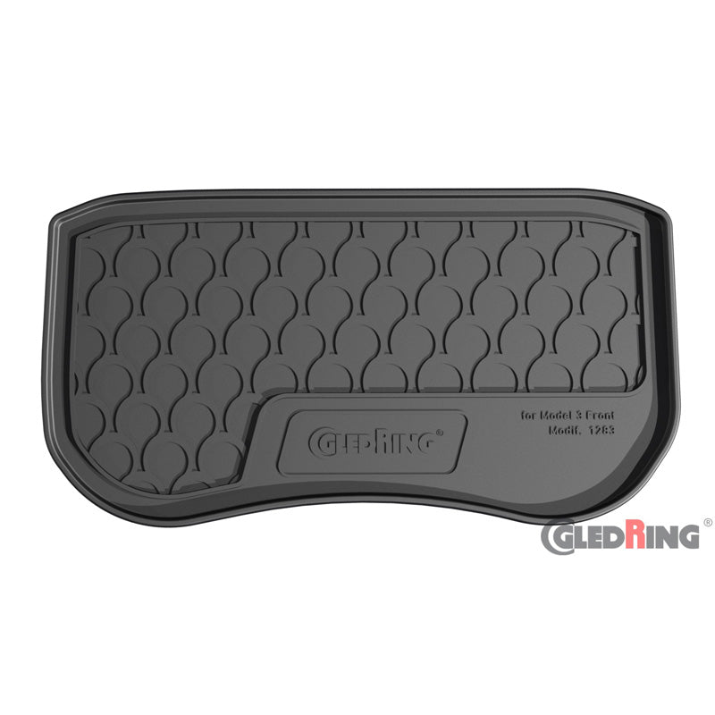 Rubbasol (Gummi) Vordere (Frunk) Kofferraumwanne passend für Tesla Model 3 12/2020-