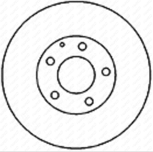 MAPCO Bremsscheibe Vorderachse  25534
