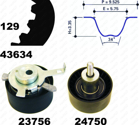 MAPCO Zahnriemensatz 23603