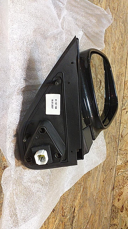 Frontera B Spiegel rechts elektrisch mit Glas schwarz lackiert original GM Opel NEU