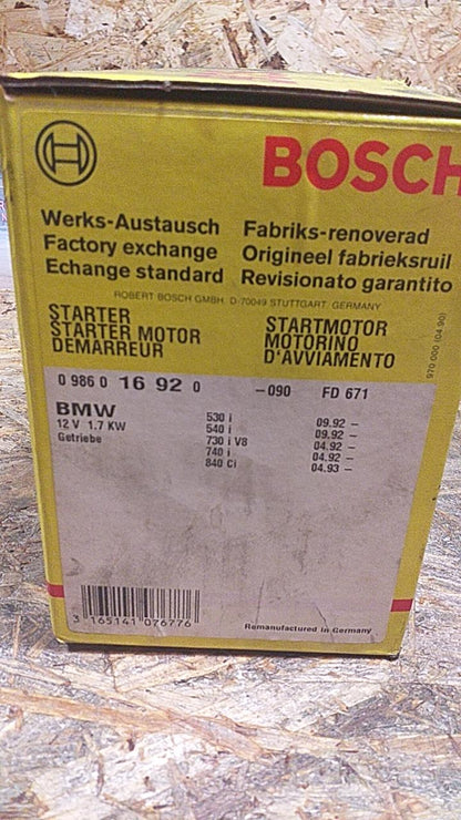 BMW 5er/6er Serie Anlasser original Bosch NEU