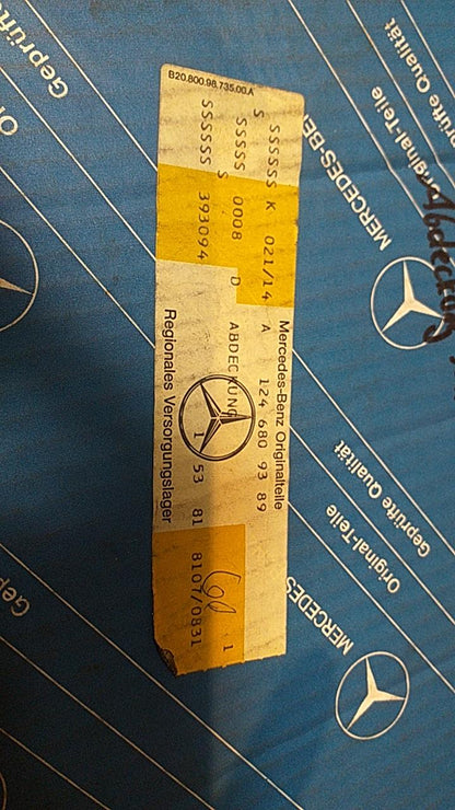 Mercedes Benz W124 Abdeckung Mittelkonsole original Mercedes NEU