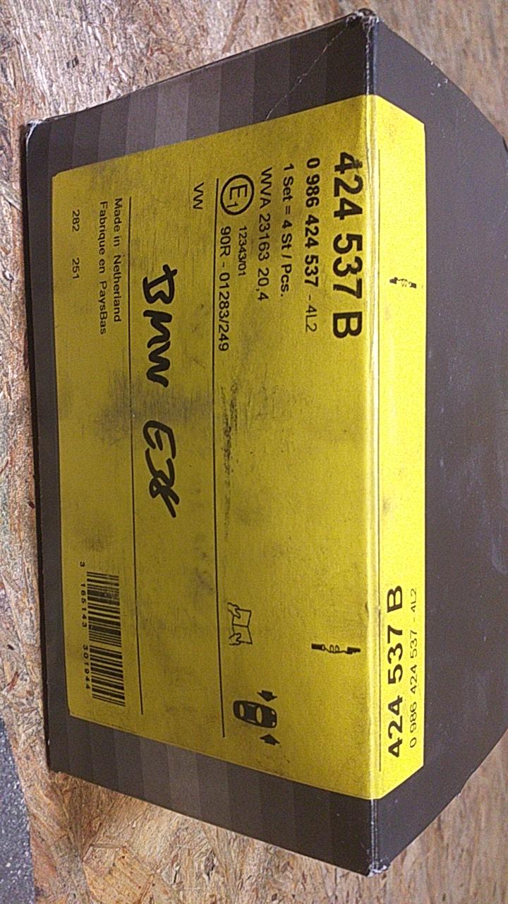 Bmw E38 Scheibenbremsbeläge original Bosch NEU