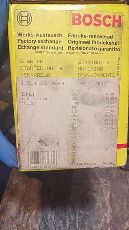 BMW Anlasser original Bosch NEU