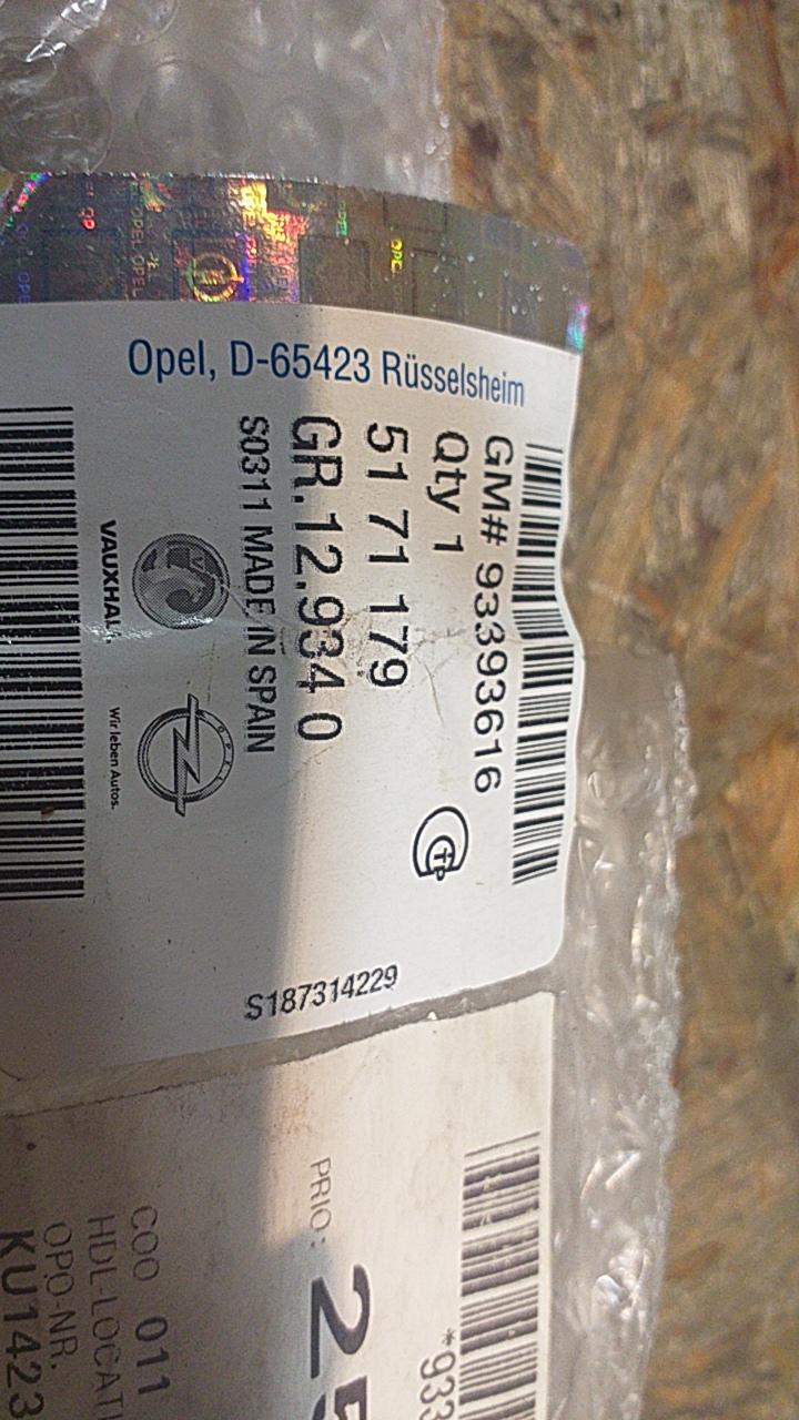 Meriva A Zierleiste HL original GM Opel NEU