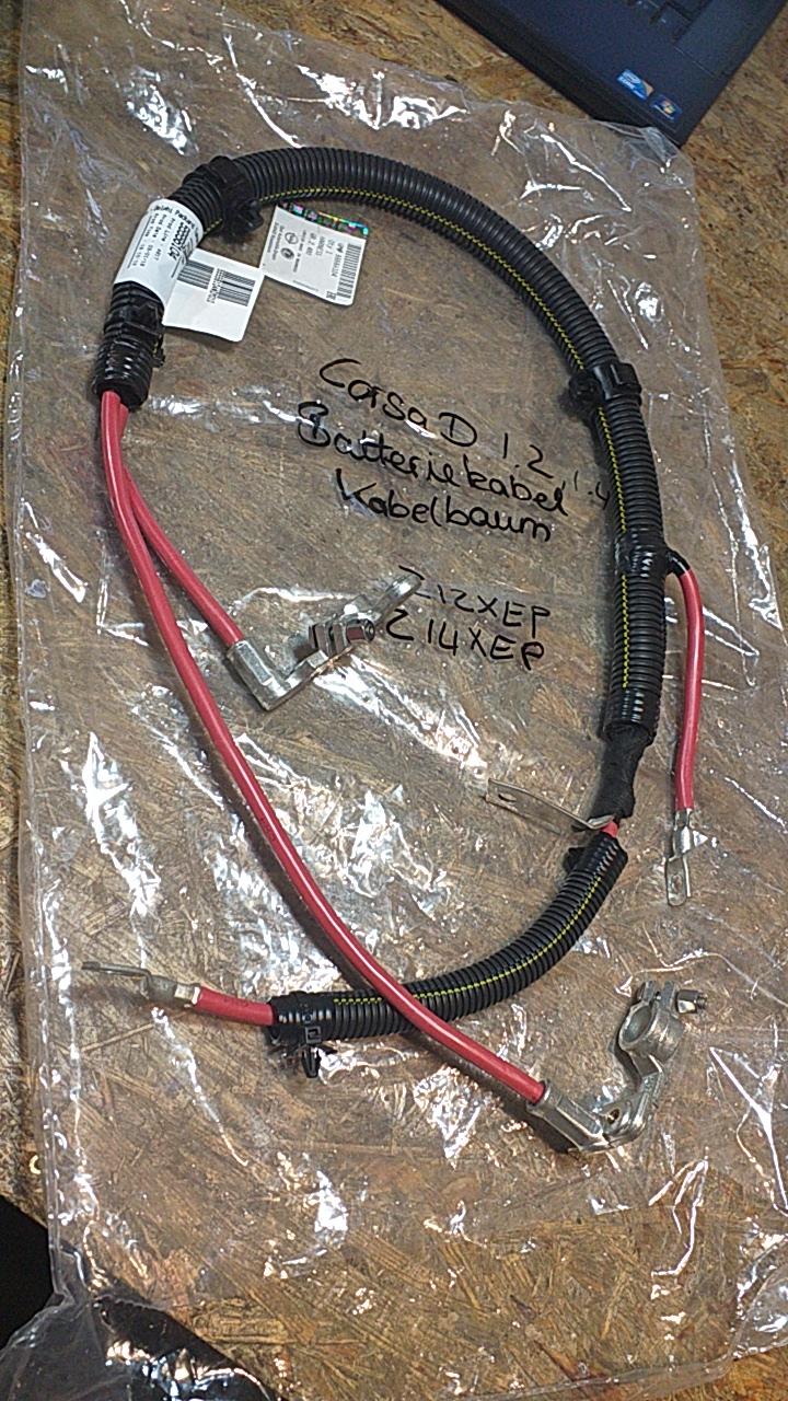 Corsa D 1.2 1.4  Batteriekabel Kabelbaum original GM Opel NEU