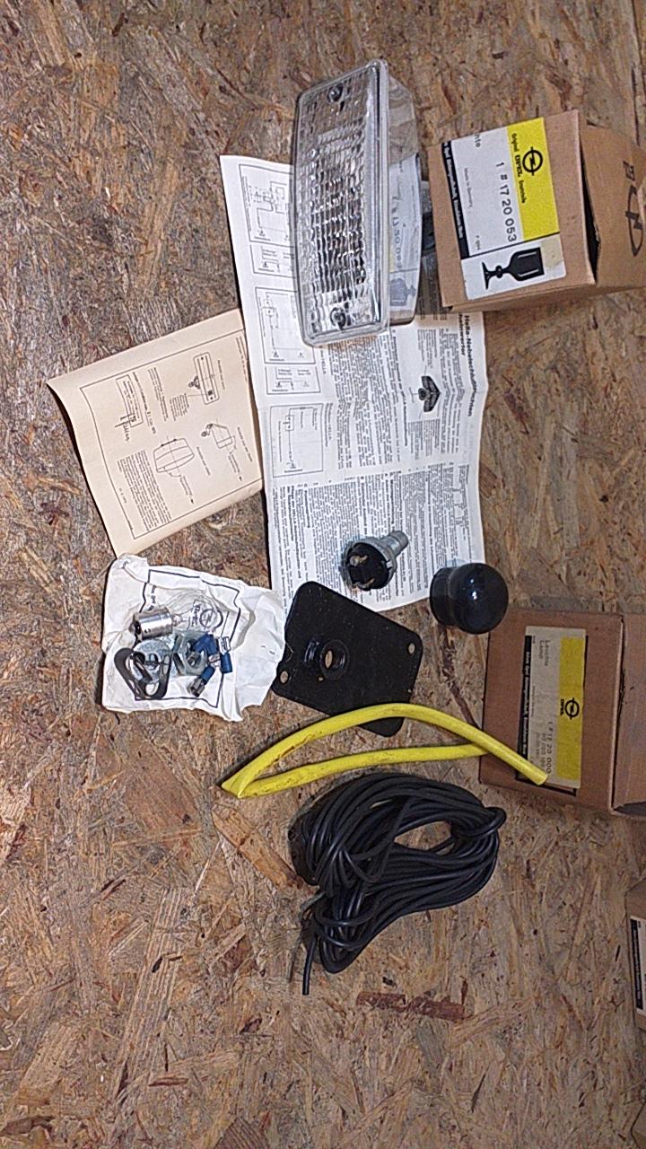 Oldtimer 70er Jahre Nebelschlussleuchten-Set komplett original Hella NEU HIGHLIGHT