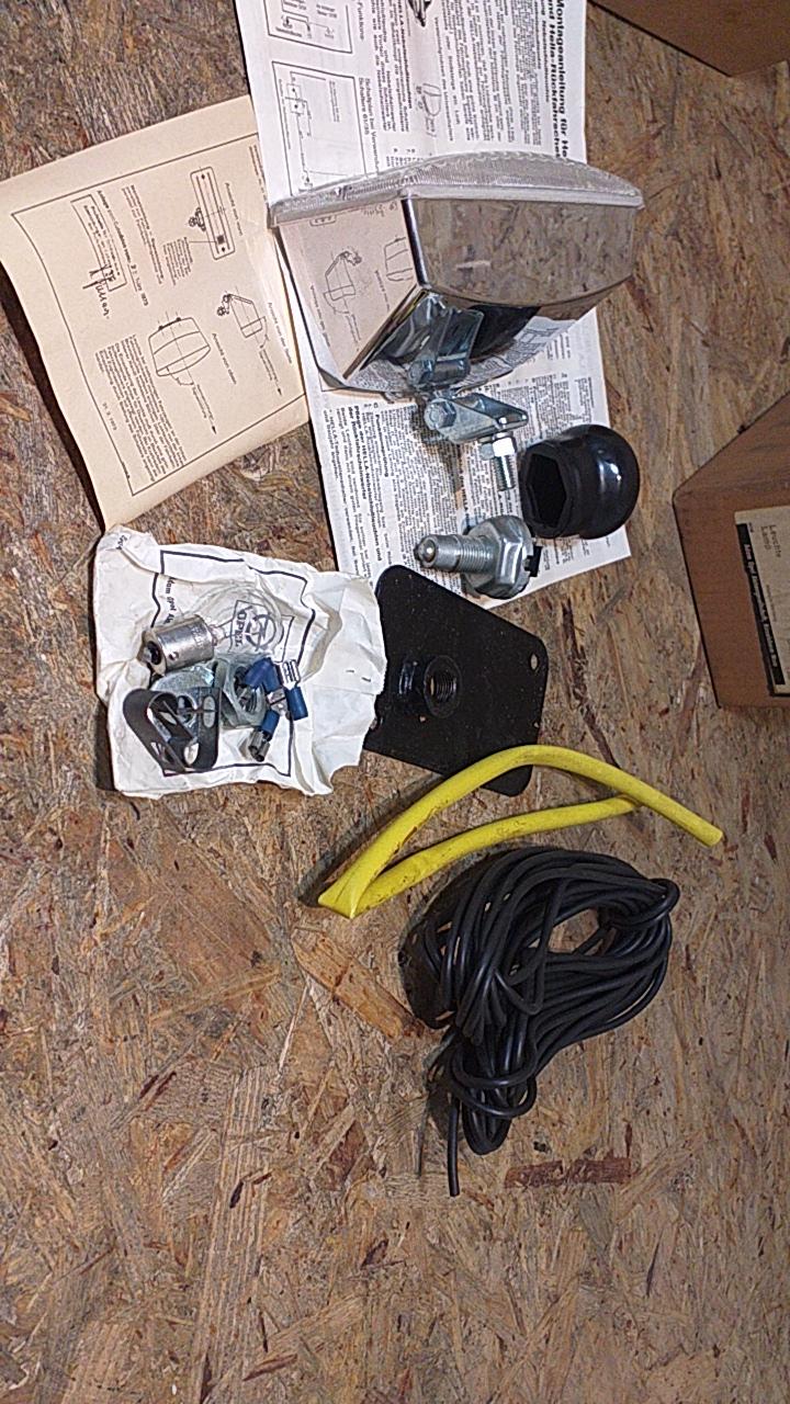 Oldtimer 70er Jahre Nebelschlussleuchten-Set komplett original Hella NEU HIGHLIGHT