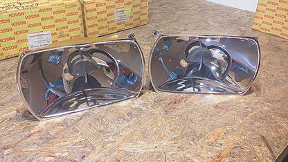 Rekord D Commodore B Scheinwerfer Reflektoren-Set original Bosch NEU