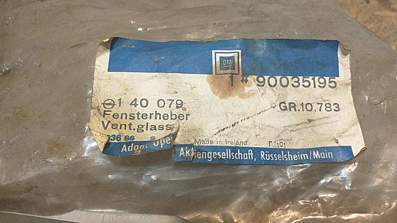 Ascona C Fensterheber links Fahrertür original GM Opel NEU