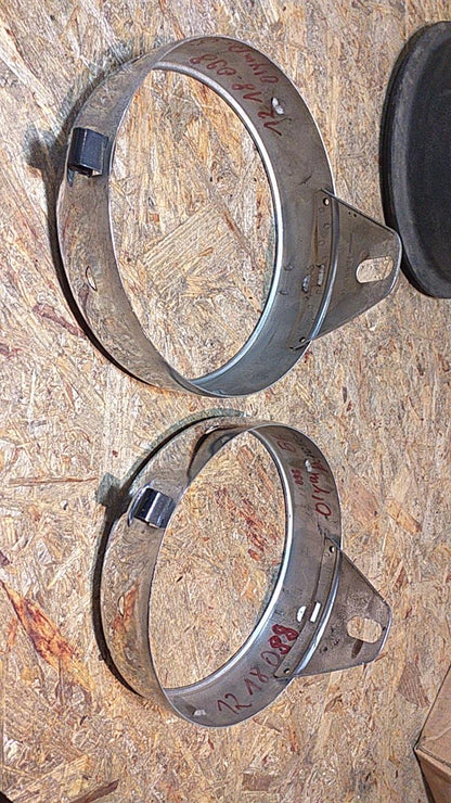 Olympia 56 Bj Set Zierringe an Scheinwerfer original Bosch NEU