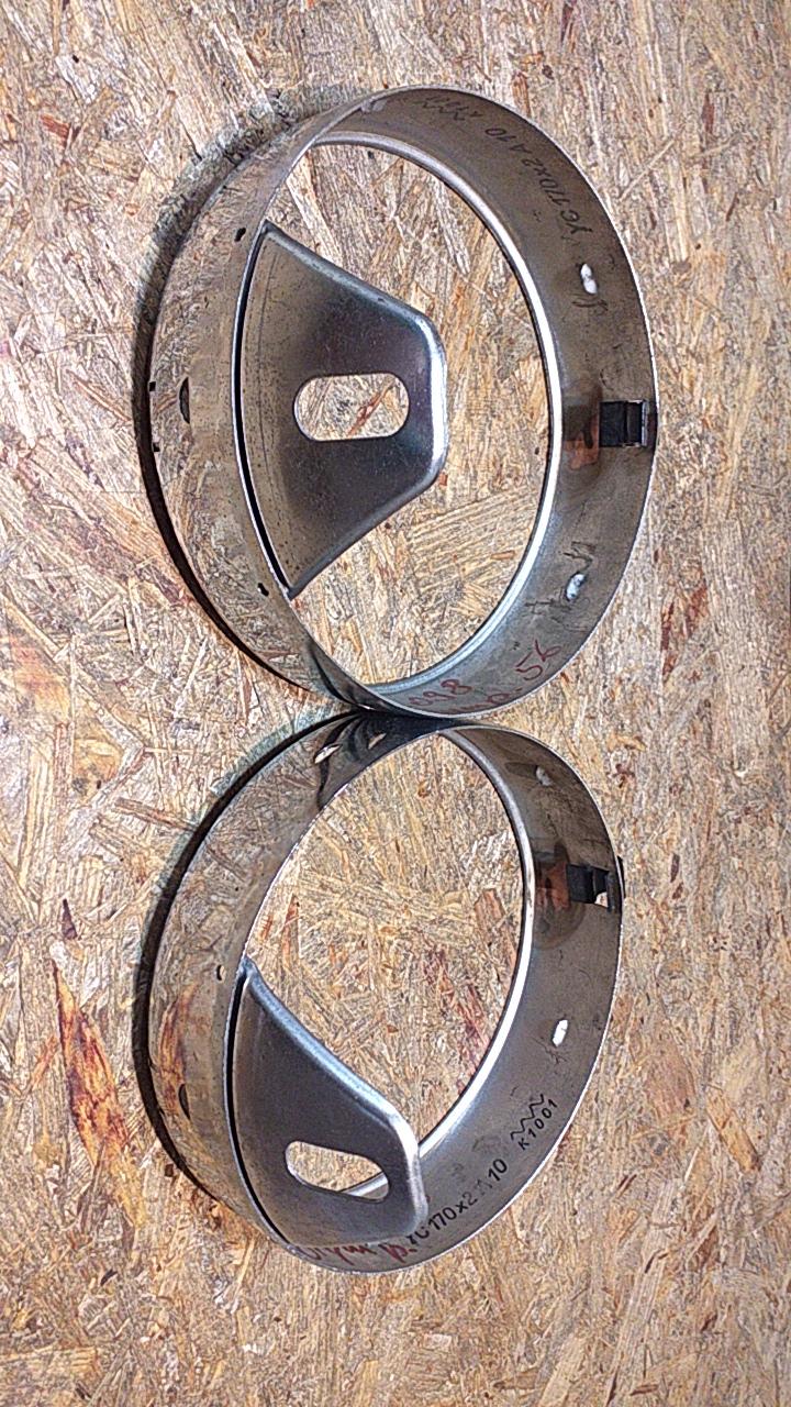 Olympia 56 Bj Set Zierringe an Scheinwerfer original Bosch NEU