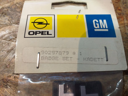 Kadett Emblem Set original GM Opel NEU